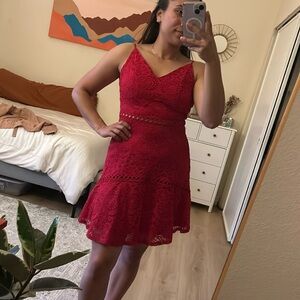 Miami Red Lace dress